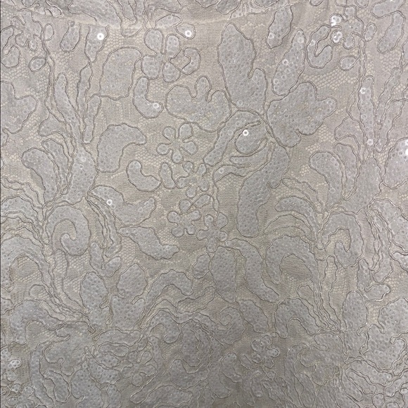 Honey and Rosie Ivory Lace Sequin A line Dress Bachelorette Wedding Large NWT - Picture 4 of 6